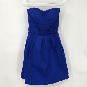 NEW! Blue Strapless  Dress
